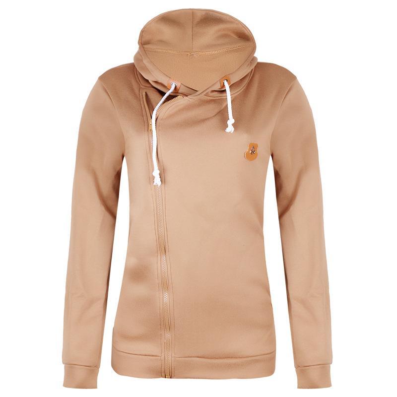 Mirla | Storlek Dragkedja Fickor med Dragsko Hoodie-Eva Jonsson