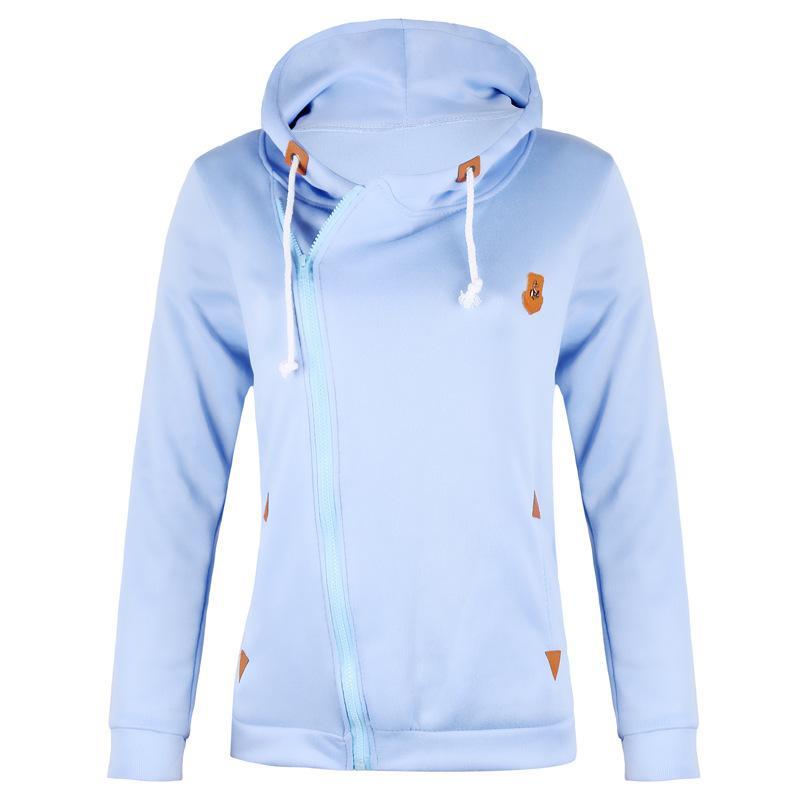 Mirla | Storlek Dragkedja Fickor med Dragsko Hoodie-Eva Jonsson