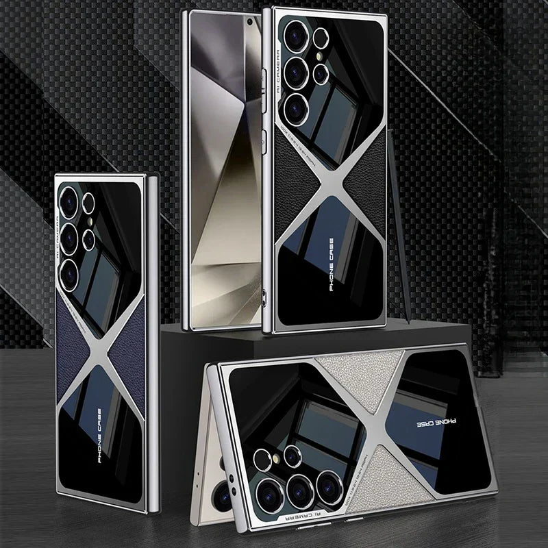 Mirla | Stötsäker Läder Telefonfodral för Samsung Galaxy-Eva Jonsson
