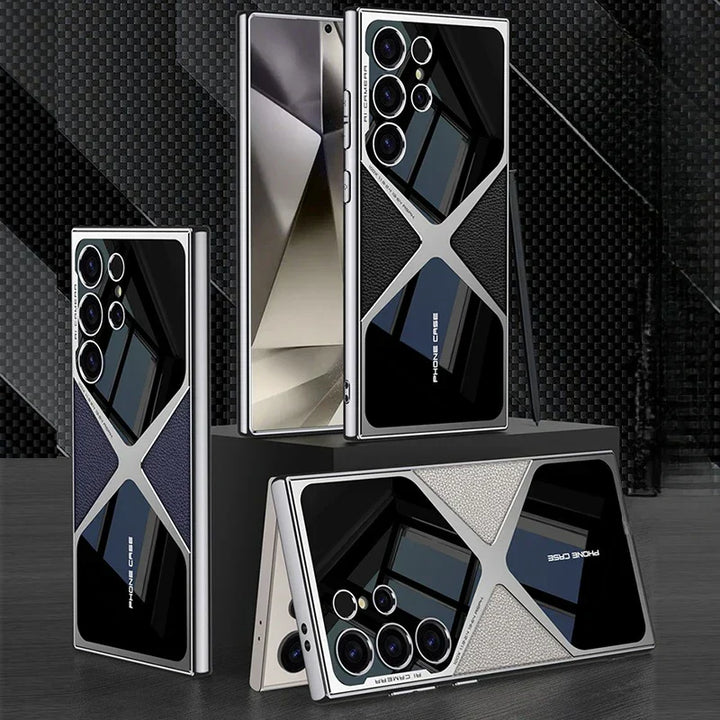 Mirla | Stötsäker Läder Telefonfodral för Samsung Galaxy-Eva Jonsson
