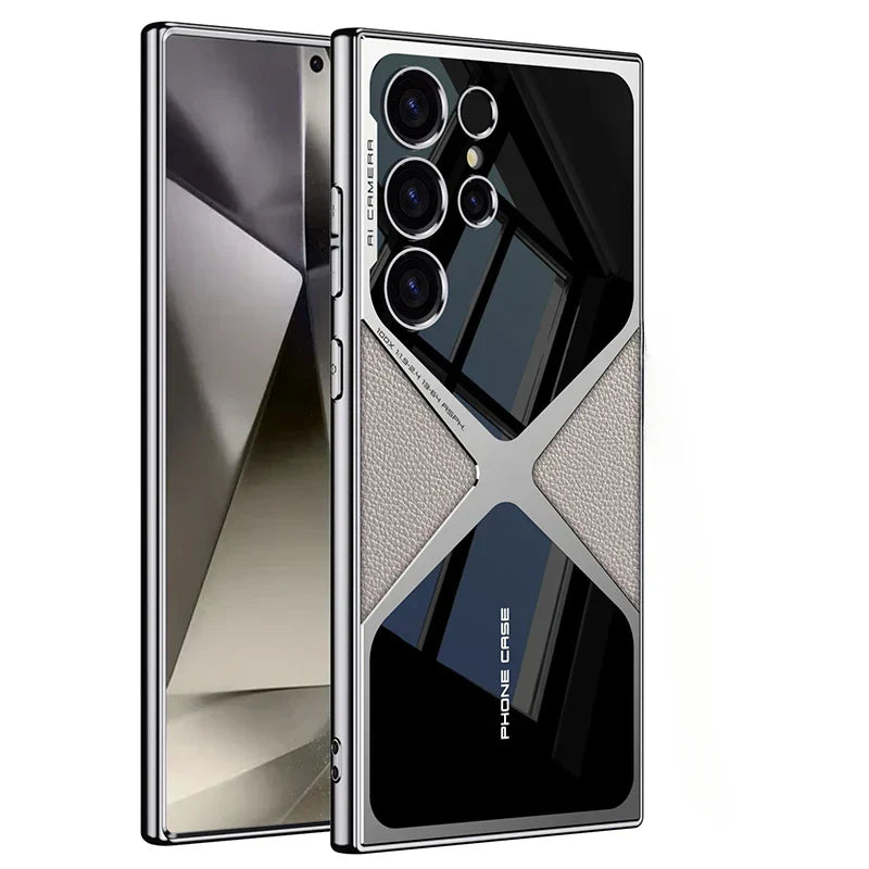 Mirla | Stötsäker Läder Telefonfodral för Samsung Galaxy-Eva Jonsson