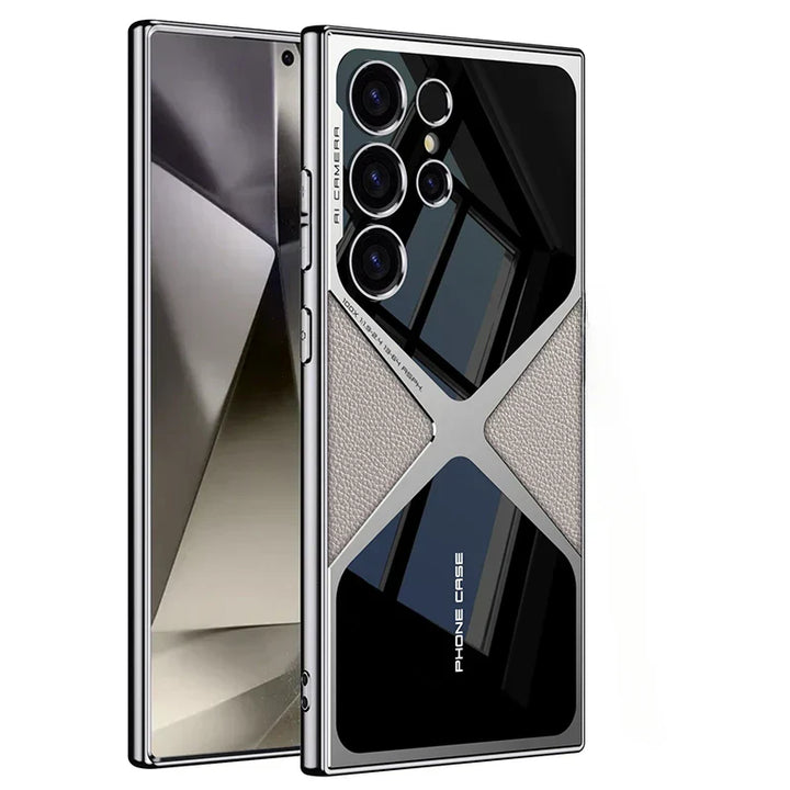 Mirla | Stötsäker Läder Telefonfodral för Samsung Galaxy-Eva Jonsson