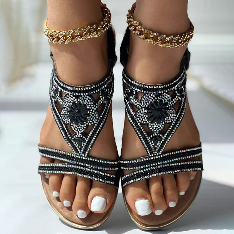 Mirla | Strass Fritid Sandaler-Eva Jonsson