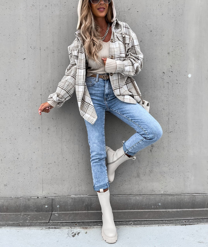 Mirla | Street Style Chic Rutjacka med Huva-Eva Jonsson