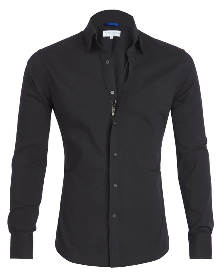 Mirla | Stretch Zip Skjorta (Skjorta)-Eva Jonsson