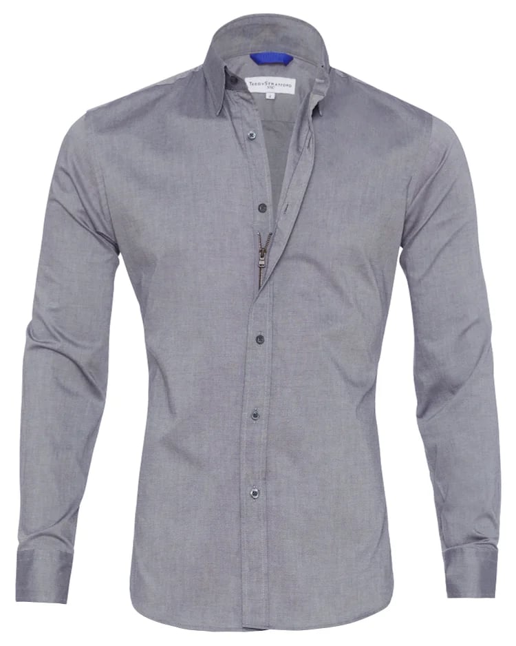Mirla | Stretch Zip Skjorta (Skjorta)-Eva Jonsson