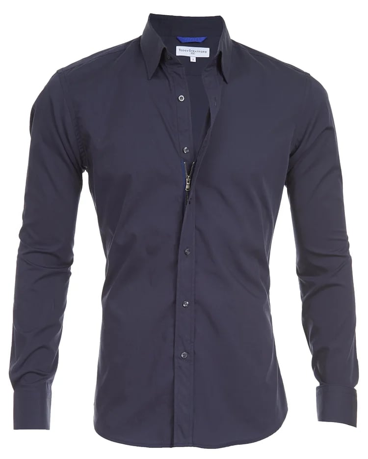 Mirla | Stretch Zip Skjorta (Skjorta)-Eva Jonsson