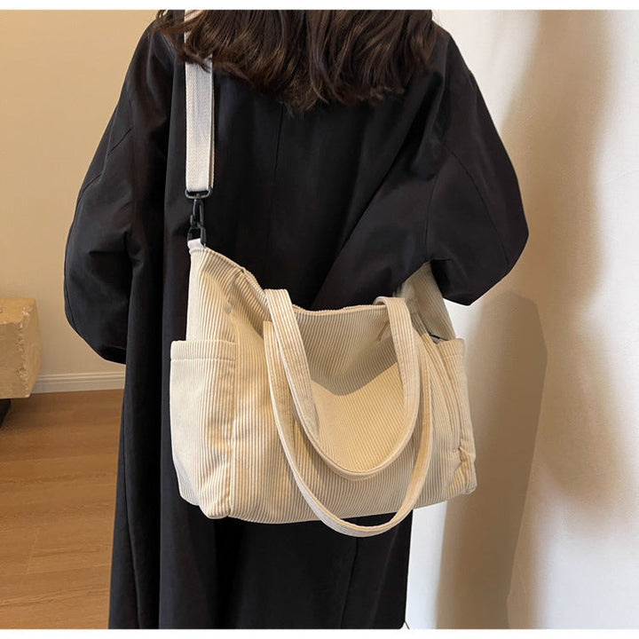 Mirla | Student Tote Cordväska-Eva Jonsson