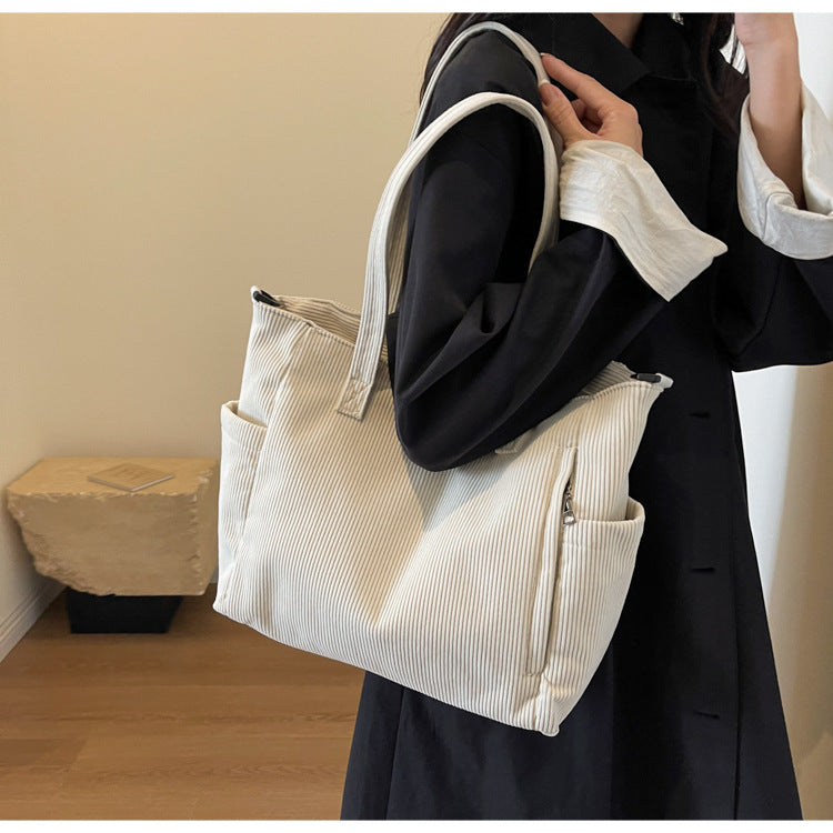 Mirla | Student Tote Cordväska-Eva Jonsson