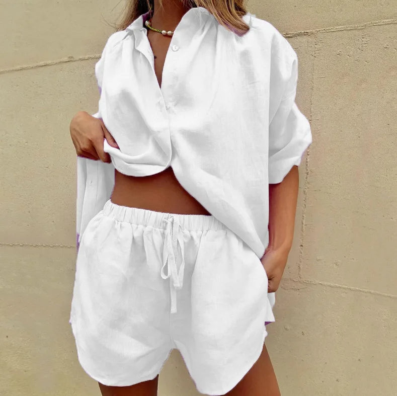 Mirla | Stylish set med topp och shorts-Eva Jonsson