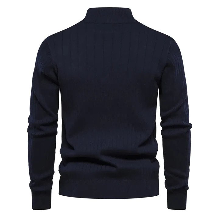 Mirla | Sweatshirt - Halv-dragkedja Ribstruktur Ståkrage-Eva Jonsson