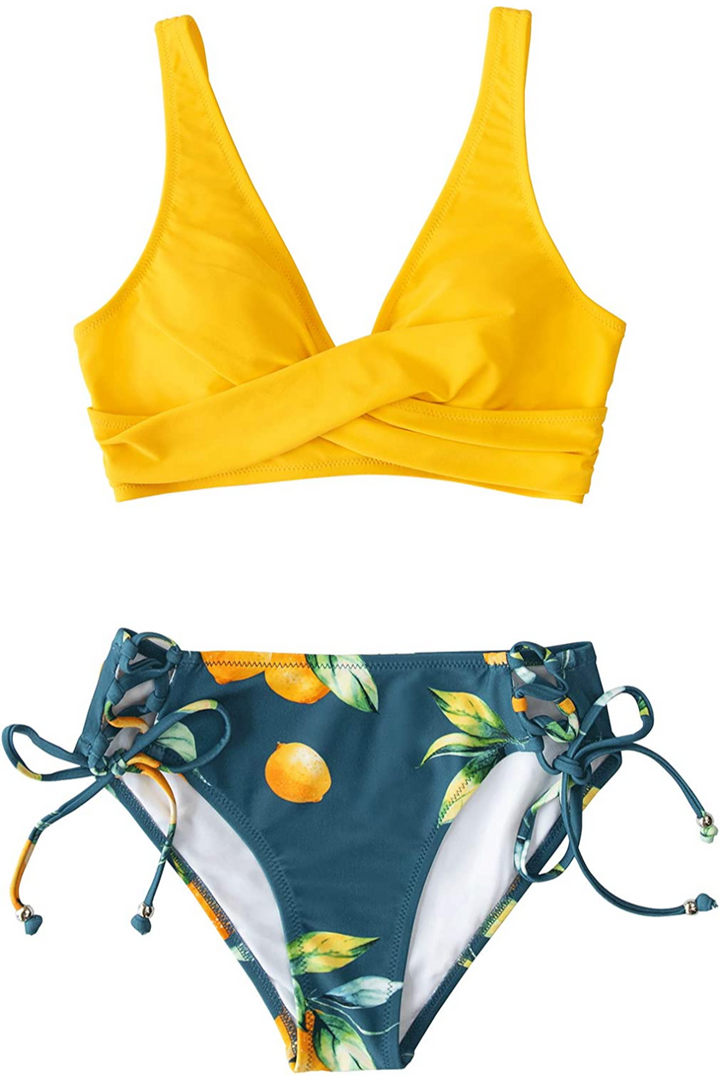 Mirla | Swim Bikini Sublime Bikini med citrondetalj och remmar på baksidan-Eva Jonsson