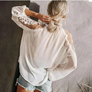 Mirla | T-shirt i viskande spets-Eva Jonsson