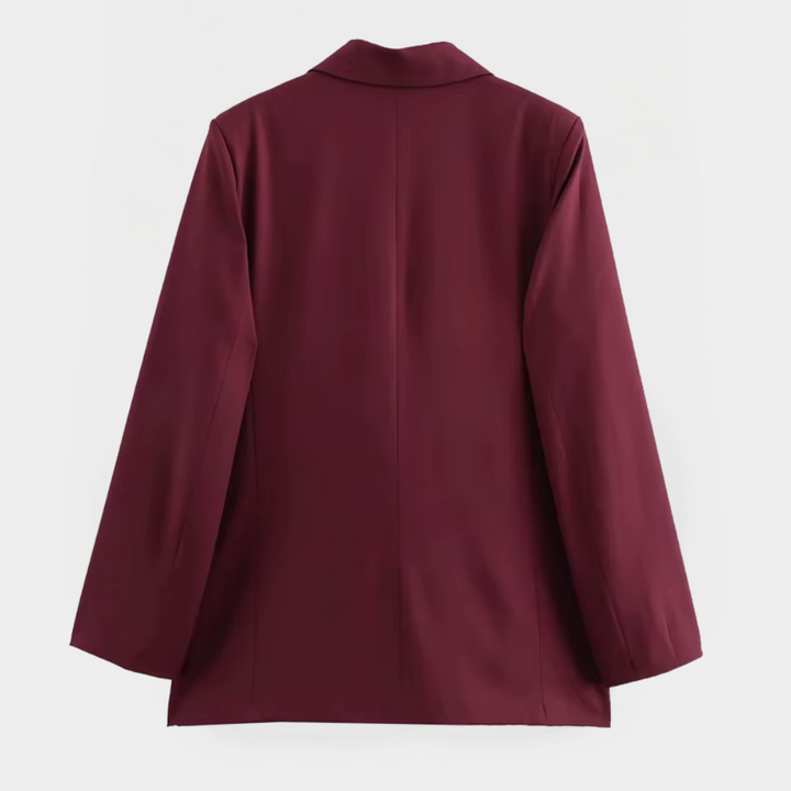 Mirla | Tailored Burgundy Blazer – Förfinad Passform för Eleganta Fritidslooks-Eva Jonsson