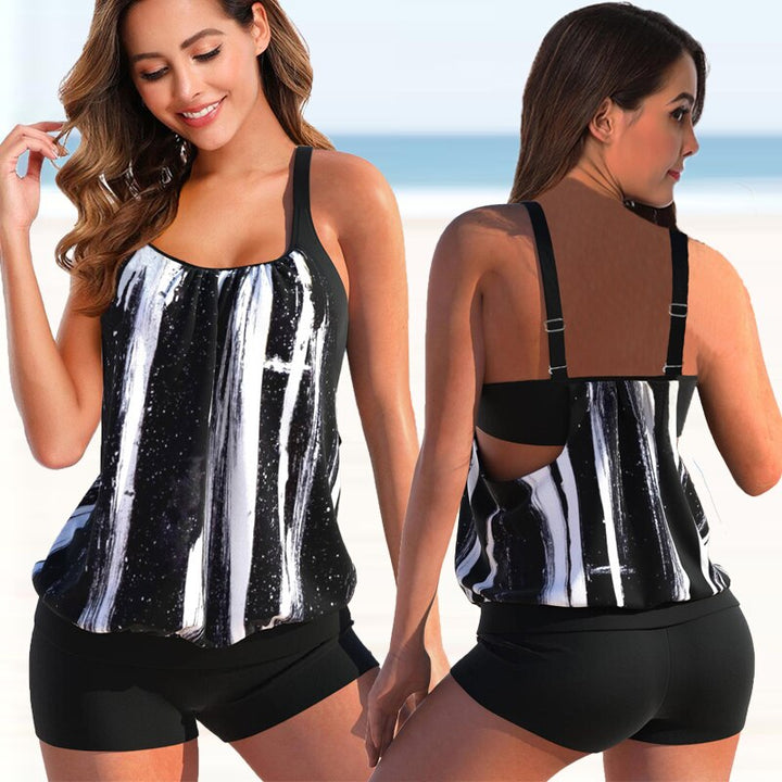 Mirla | Tankini-set Sommarligt Tvåfärgat Tankini-set-Eva Jonsson