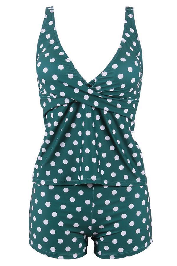 Mirla | Tankini-set med prickar för damer-Eva Jonsson