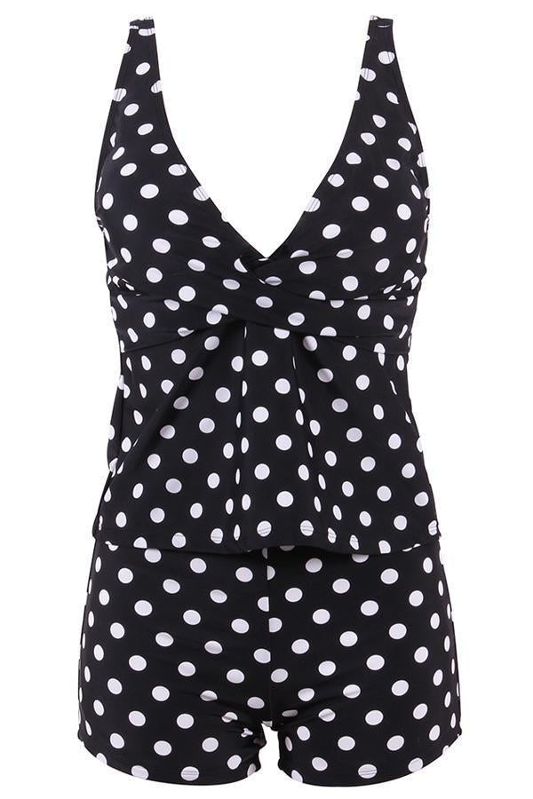 Mirla | Tankini-set med prickar för damer-Eva Jonsson