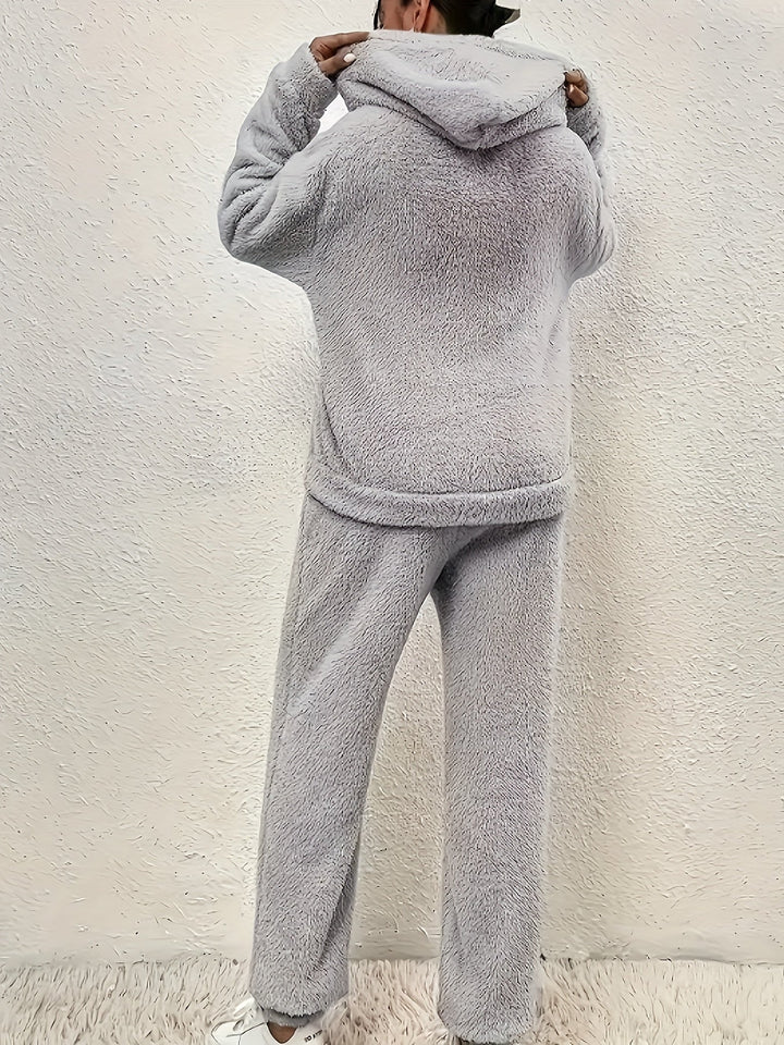 Mirla | Teddy Dam Vinterset med Hoodie och Byxor-Eva Jonsson