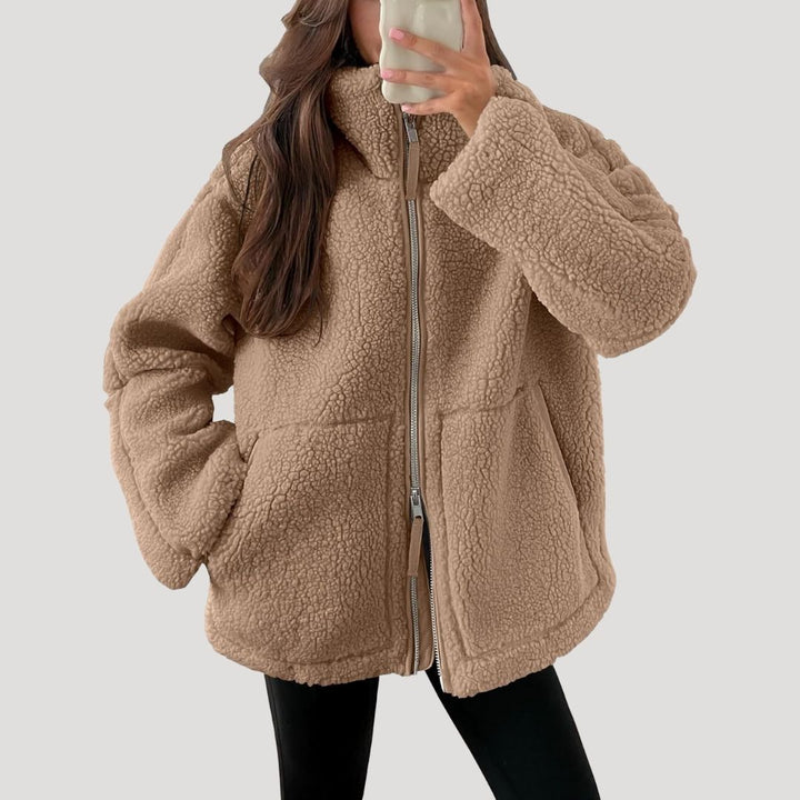 Mirla | Teddy Fleece Jacka Varm Mjuk och Bekväm-Eva Jonsson