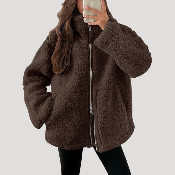 Mirla | Teddy Fleece Jacka Varm Mjuk och Bekväm-Eva Jonsson
