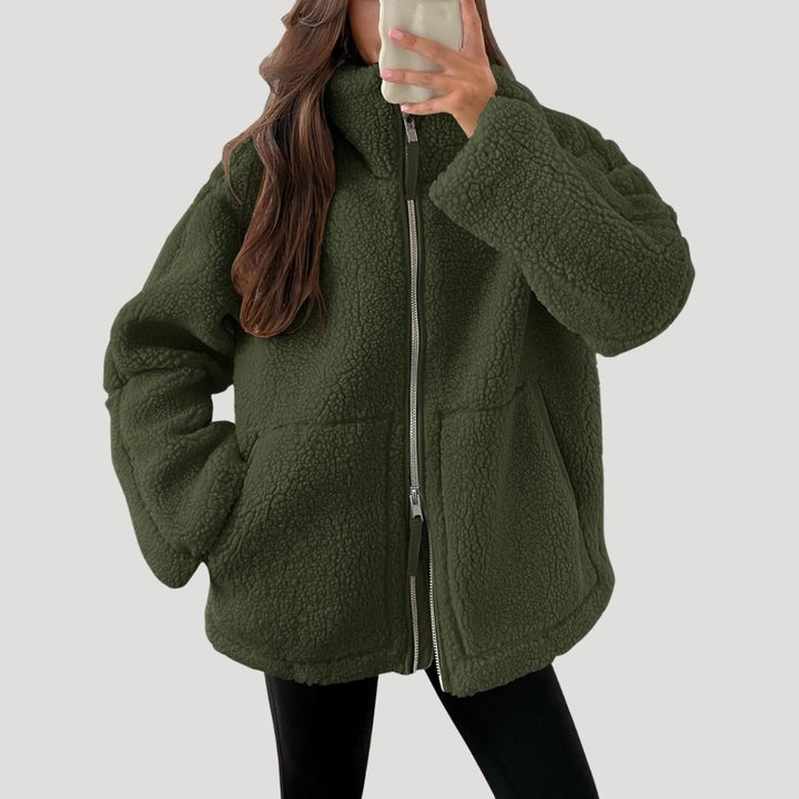 Mirla | Teddy Fleece Jacka Varm Mjuk och Bekväm-Eva Jonsson