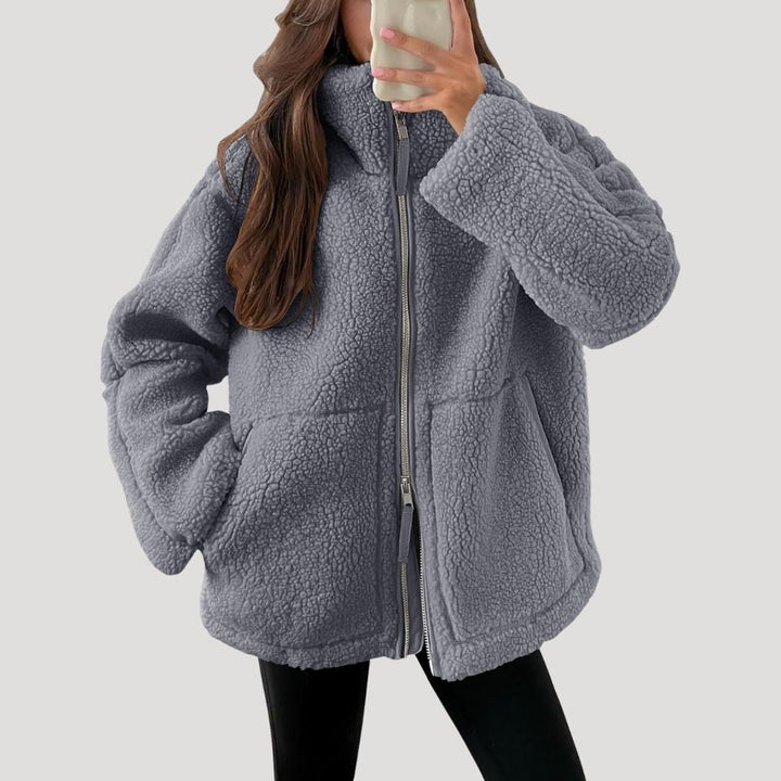 Mirla | Teddy Fleece Jacka Varm Mjuk och Bekväm-Eva Jonsson
