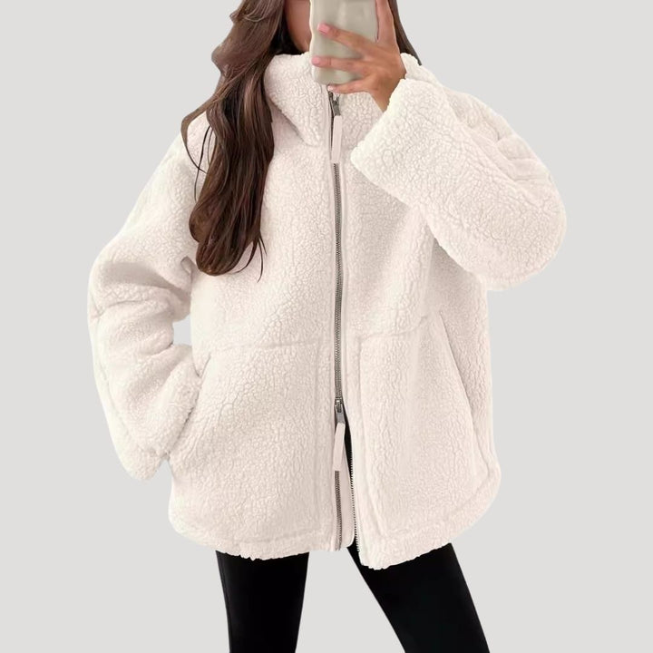 Mirla | Teddy Fleece Jacka Varm Mjuk och Bekväm-Eva Jonsson