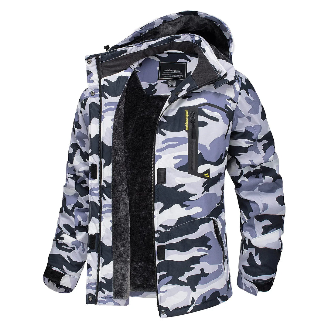 Mirla | Tjock Huva Camo Skidjacka-Eva Jonsson