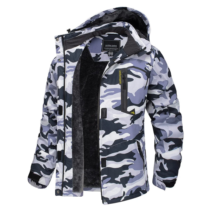 Mirla | Tjock Huva Camo Skidjacka-Eva Jonsson
