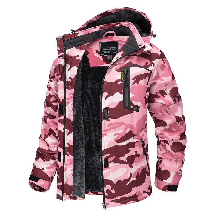 Mirla | Tjock Huva Camo Skidjacka-Eva Jonsson