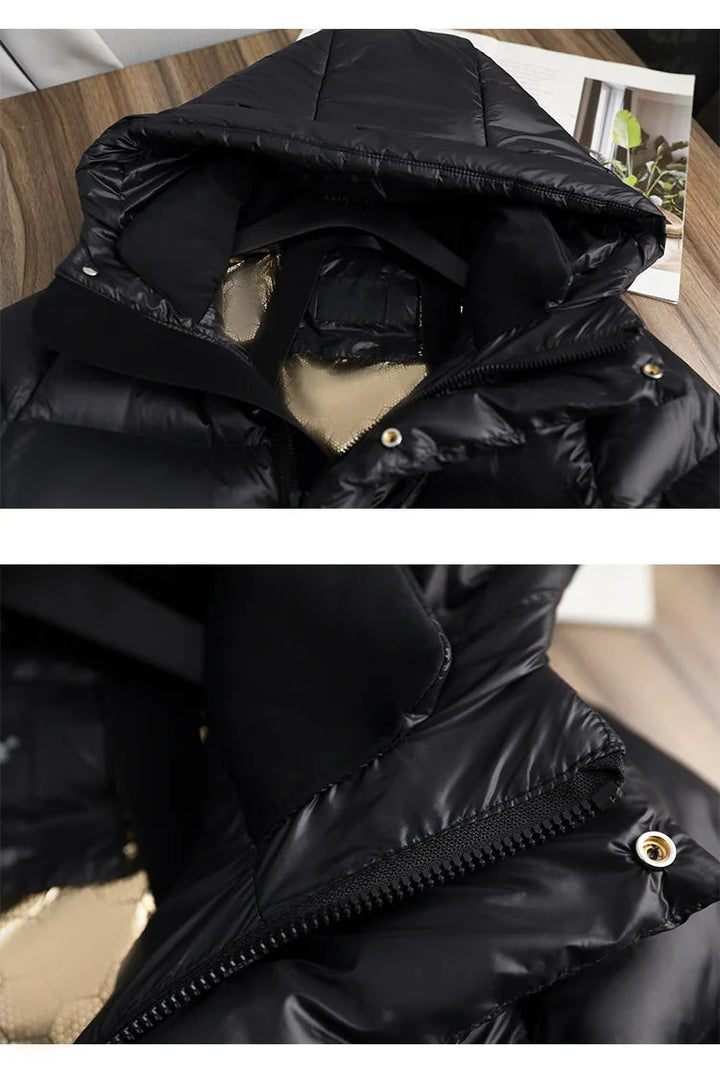 Mirla | Tjock puffer huva dunjacka-Eva Jonsson