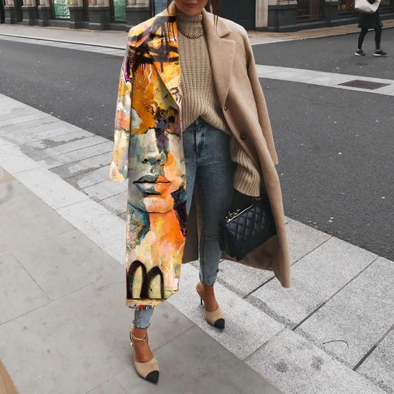 Mirla | Trenchcoat Dam Lång Överstorlek Jacka-Eva Jonsson