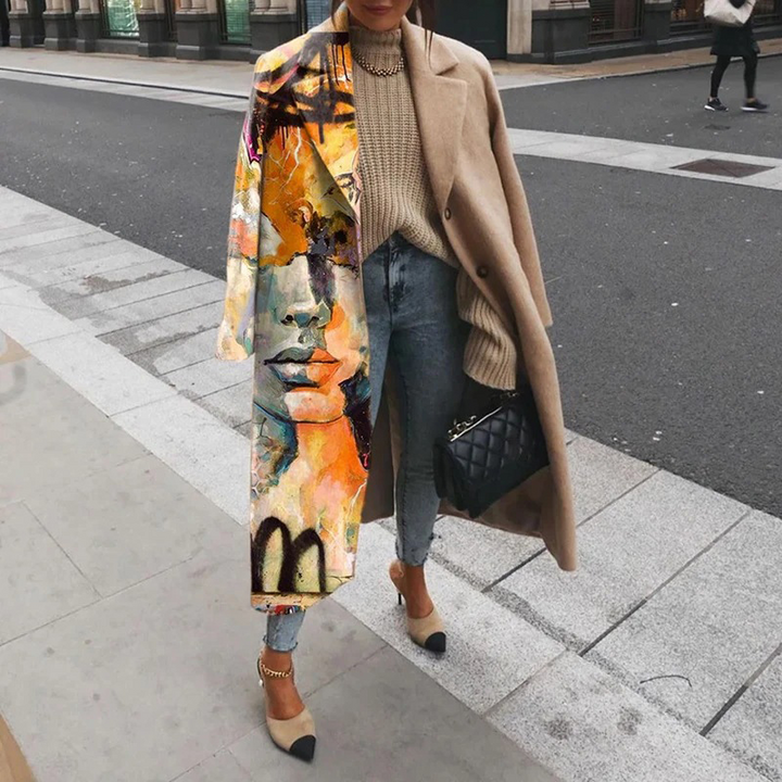 Mirla | Trenchcoat Dam Lång Överstorlek Jacka-Eva Jonsson