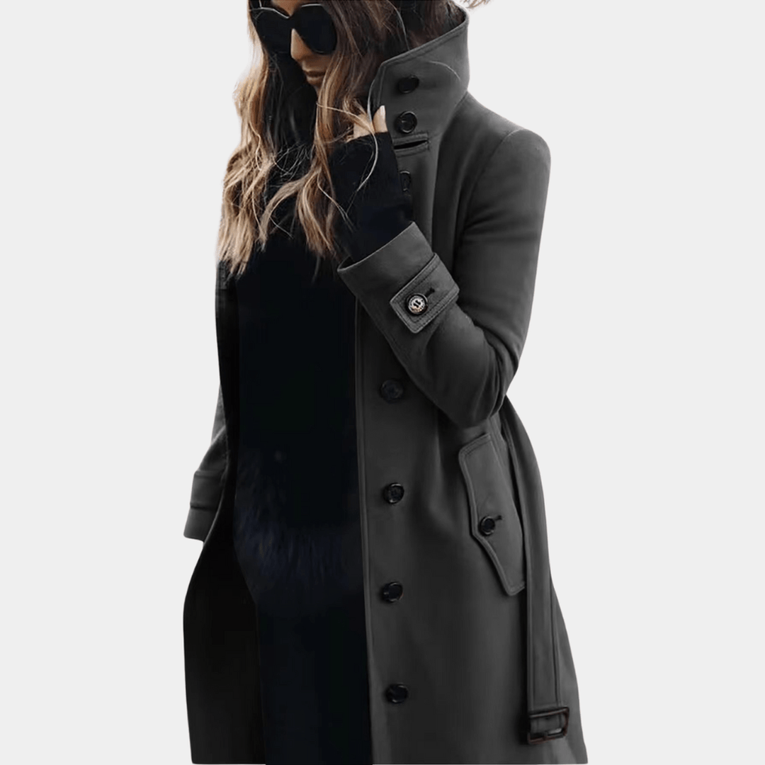 Mirla | Trenchcoat för kvinnor - Varm jacka-Eva Jonsson