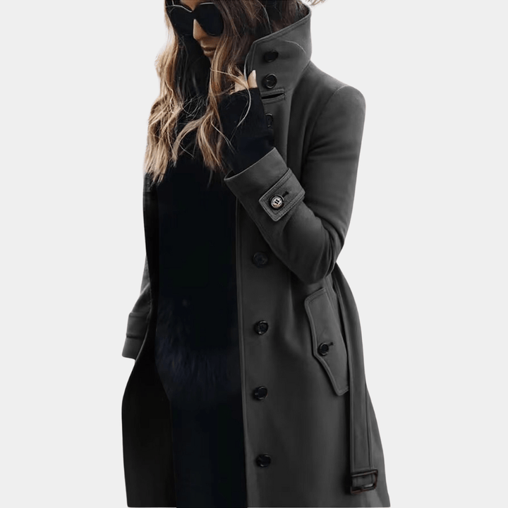 Mirla | Trenchcoat för kvinnor - Varm jacka-Eva Jonsson
