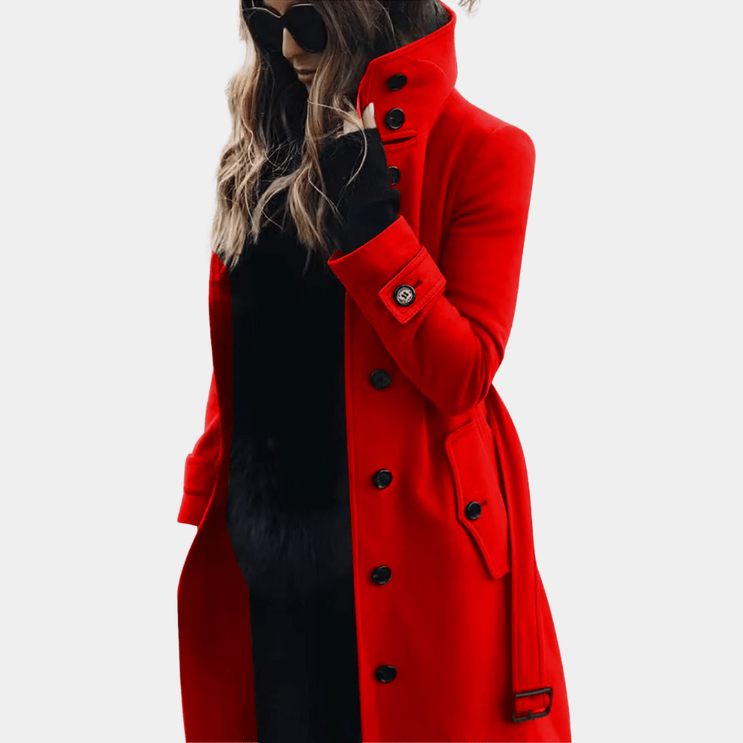 Mirla | Trenchcoat för kvinnor - Varm jacka-Eva Jonsson