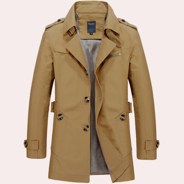 Mirla | Trenchcoat för män - Stilig och Elegant Vårjacka-Eva Jonsson