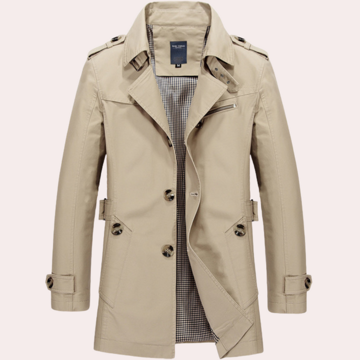 Mirla | Trenchcoat för män - Stilig och Elegant Vårjacka-Eva Jonsson