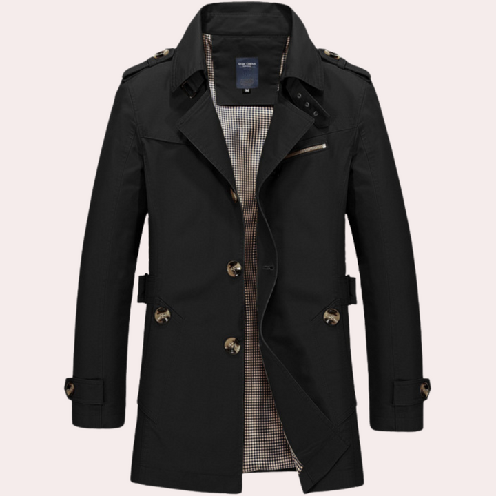 Mirla | Trenchcoat för män - Stilig och Elegant Vårjacka-Eva Jonsson