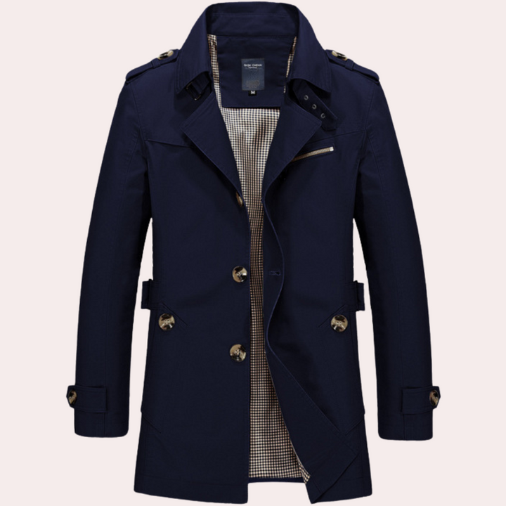 Mirla | Trenchcoat för män - Stilig och Elegant Vårjacka-Eva Jonsson