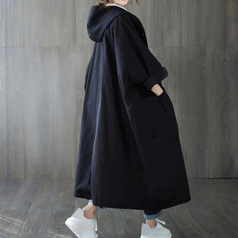 Mirla | Trenchcoat med Stora Fickor-Eva Jonsson