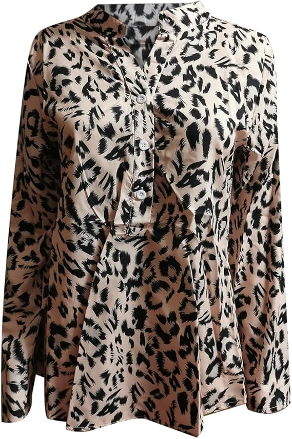 Mirla | Trendig blus i leo-mönster-Eva Jonsson
