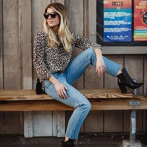 Mirla | Trendig blus i leo-mönster-Eva Jonsson