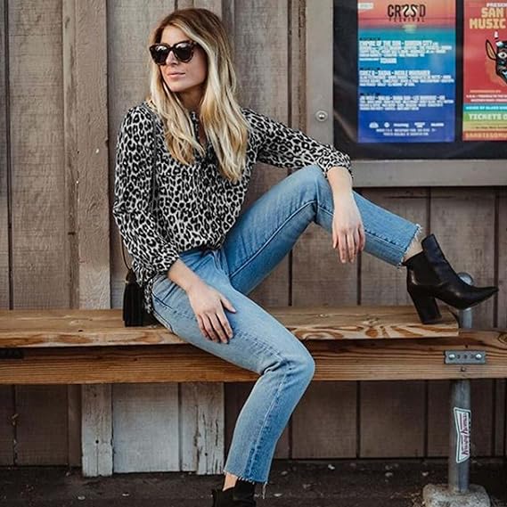 Mirla | Trendig blus i leo-mönster-Eva Jonsson