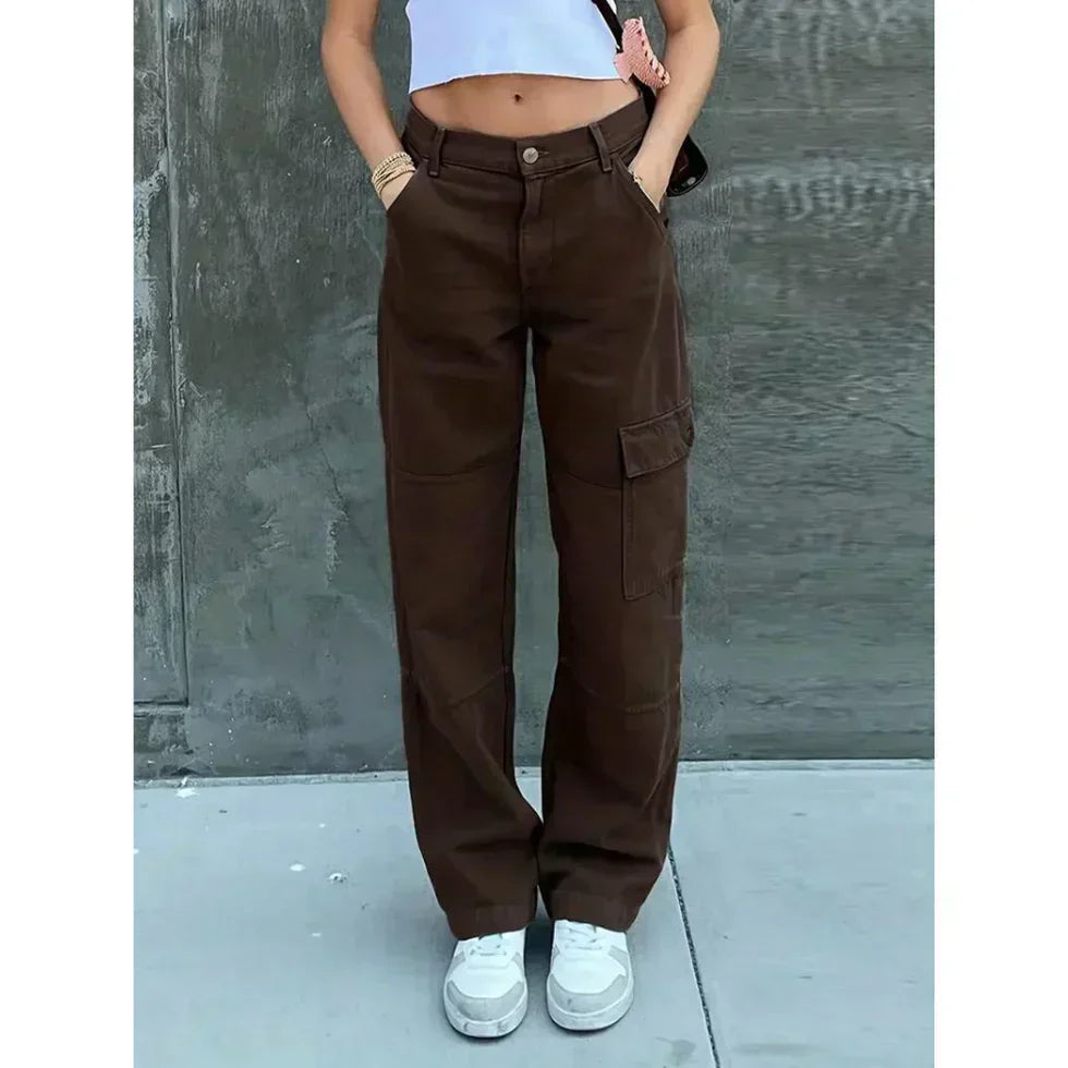 Mirla | Trendiga Cargobyxor för Dam för Avslappnade Outfits och Komfort-Eva Jonsson