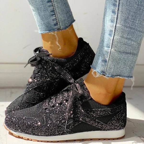 Mirla | Trendiga damglittriga sneakers-Eva Jonsson