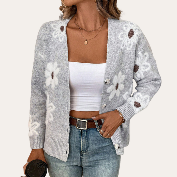 Mirla | Trendigt Stickat Cardigan för Kvinnor-Eva Jonsson