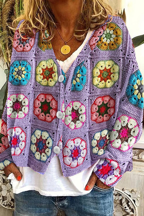 Mirla | Tryckt Boho-väst i vintage-stil-Eva Jonsson