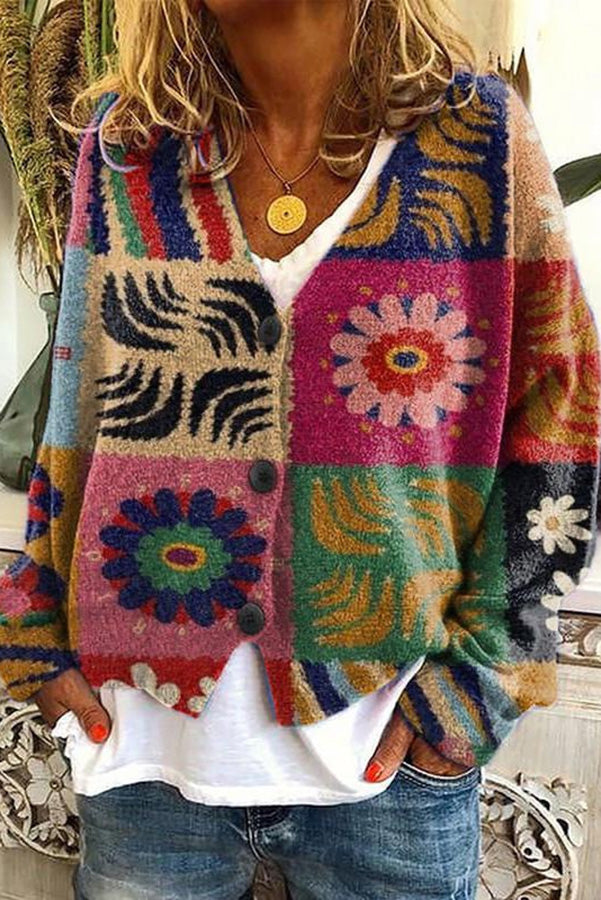Mirla | Tryckt Boho-väst i vintage-stil-Eva Jonsson