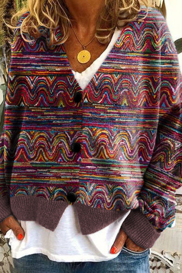 Mirla | Tryckt Boho-väst i vintage-stil-Eva Jonsson